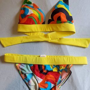 Multi Colored 2 pc Bikini